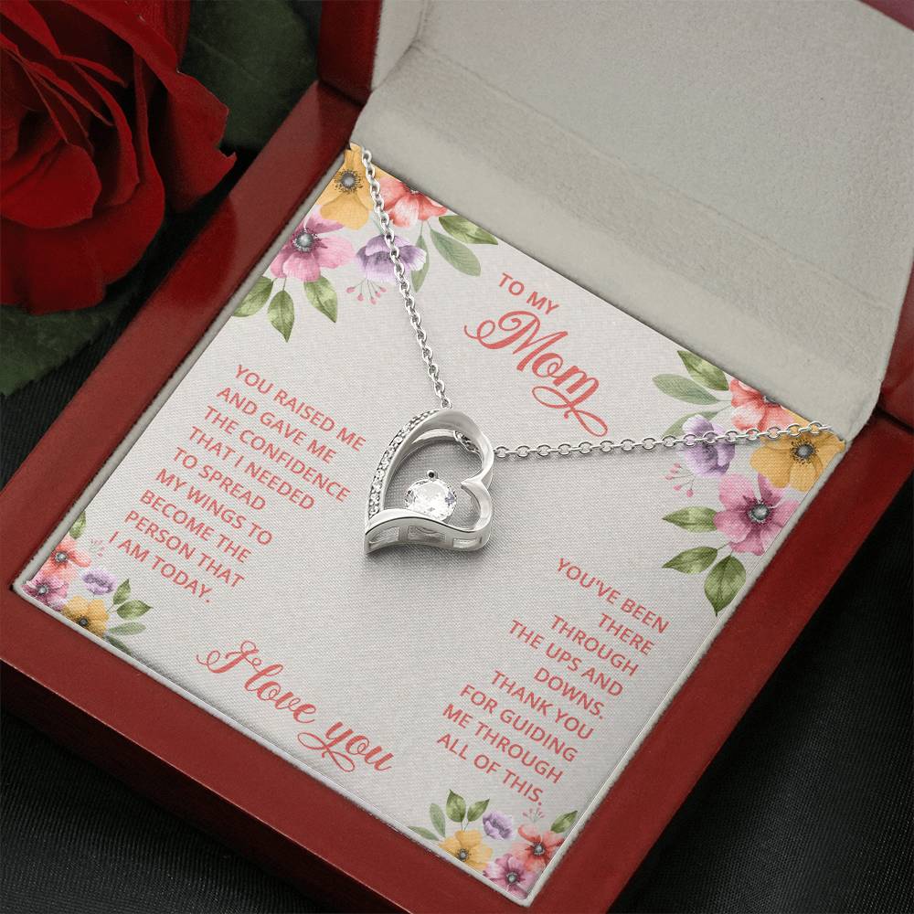 To My Mom - You raised me - Forever Love Necklace