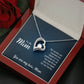 To My Mom - No words can express - Forever Love Necklace