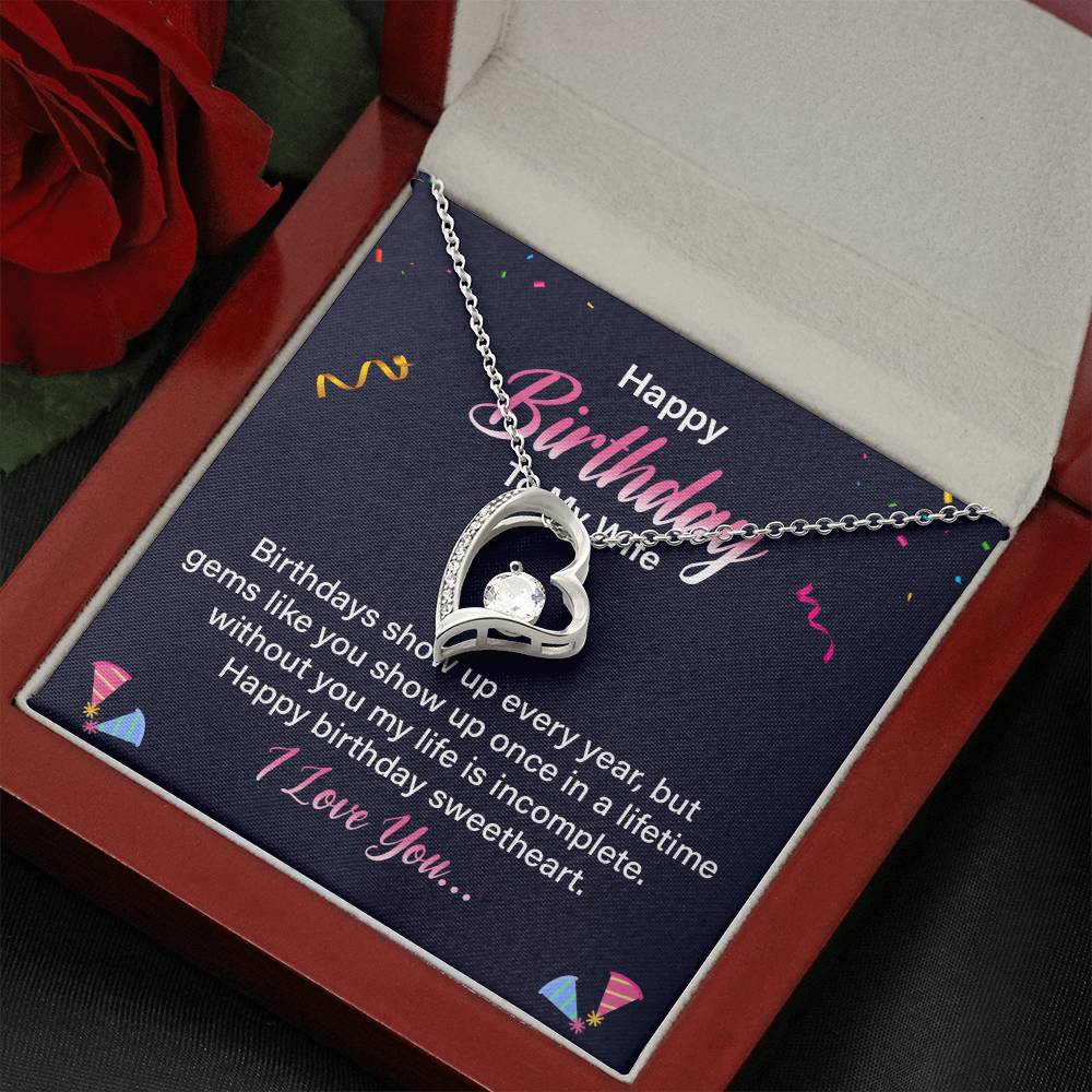 Happy Birthday To My Wife - Forever Love Necklace