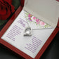 To My Mom -- I want you to know - Forever Love Necklace