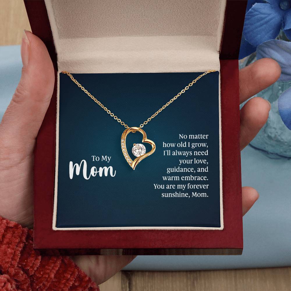 To My Mom - No matter how old - Forever Love Necklace