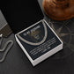 To My Husband - God doesn't give the hardest battles - Cuban Link Necklace