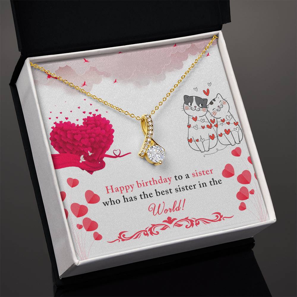 Sister - Happy Birthday - Alluring Beauty Necklace