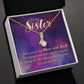 To my sister - I love you - Alluring Beauty Necklace