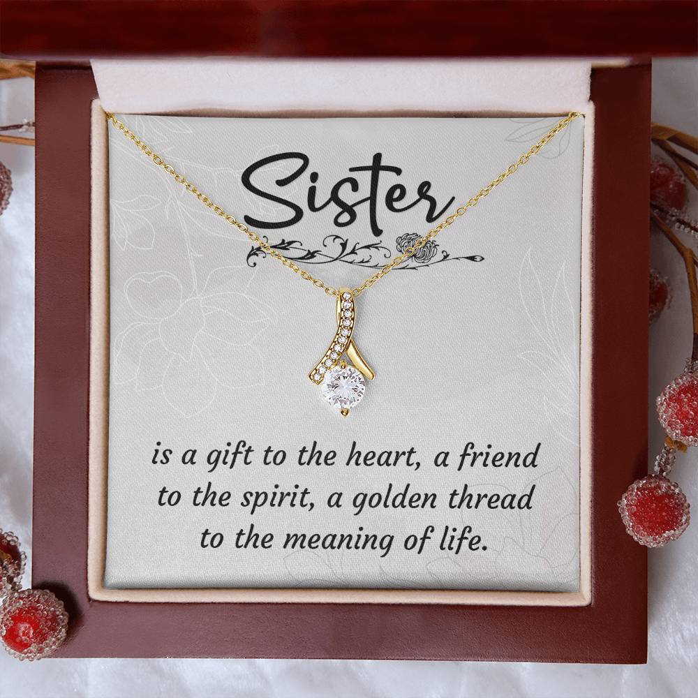 A sister is a gift - Alluring Beauty Necklace