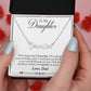 To my daughter - Never forget I love you - Custom Name Necklace