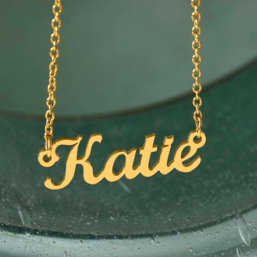 To my daughter - Never forget I love you - Custom Name Necklace