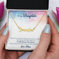 To My Daughter - When it’s too hard - Custom Name Necklace