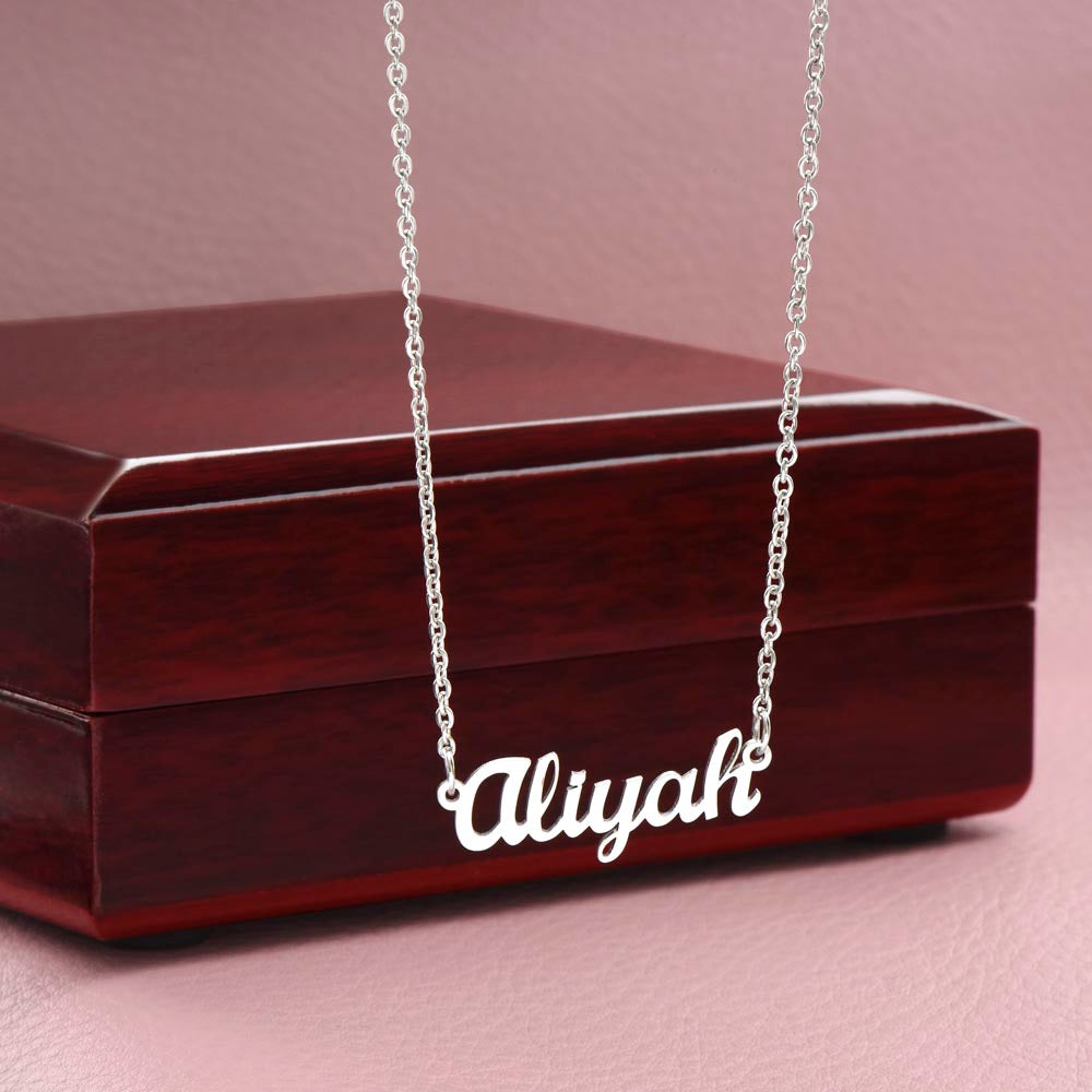 To my daughter - Never forget I love you - Custom Name Necklace