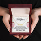 To Our Daughter - We love you - Custom Name Necklace