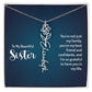 To My Beautiful Sister - Flower Name Necklace