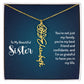 To My Beautiful Sister - Flower Name Necklace