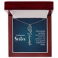 To My Beautiful Sister - Flower Name Necklace
