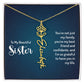 To My Beautiful Sister - Flower Name Necklace