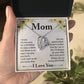 Mom - I know it's not easy - Forever Love Necklace