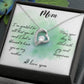 To My Mom - I'm grateful for all - Forever Love Necklace
