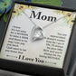Mom - I know it's not easy - Forever Love Necklace