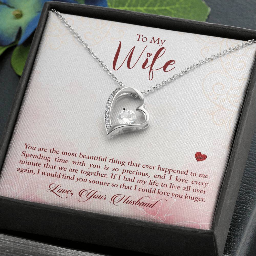 To my wife - You are the most beautiful thing - Forever Love Necklace