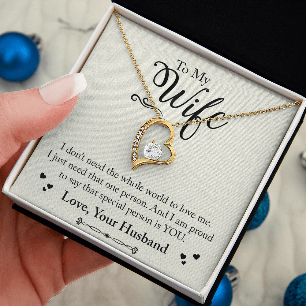 To My WIfe - Forever Love Necklace