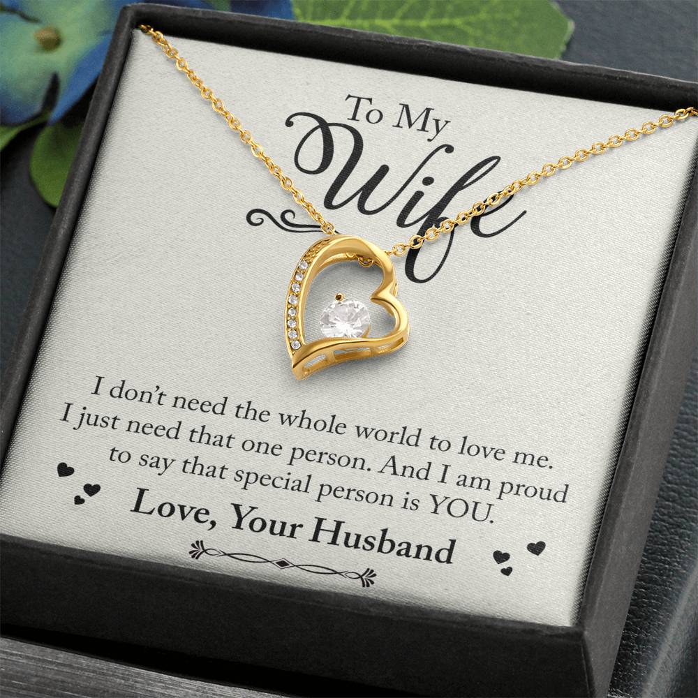 To My WIfe - Forever Love Necklace