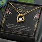 To My Wife - If you live to be a hundred - Forever Love Necklace