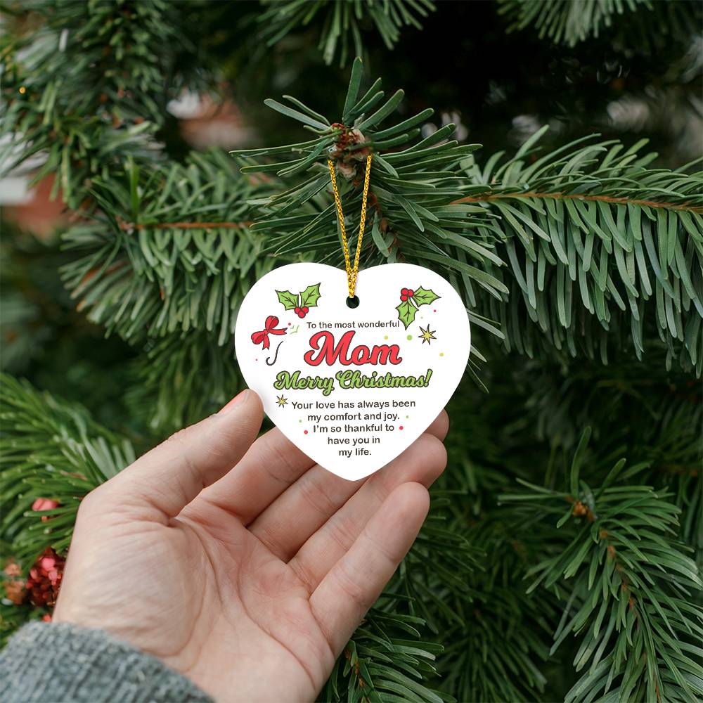 Heart Ornament - To Mom